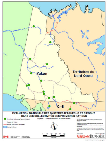 Figure 1.1 – Premières nations du Yukon visitées
